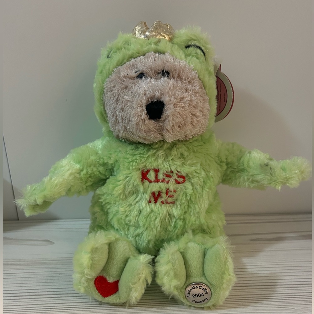 Starbucks Bearista 2004 Green Frog Prince